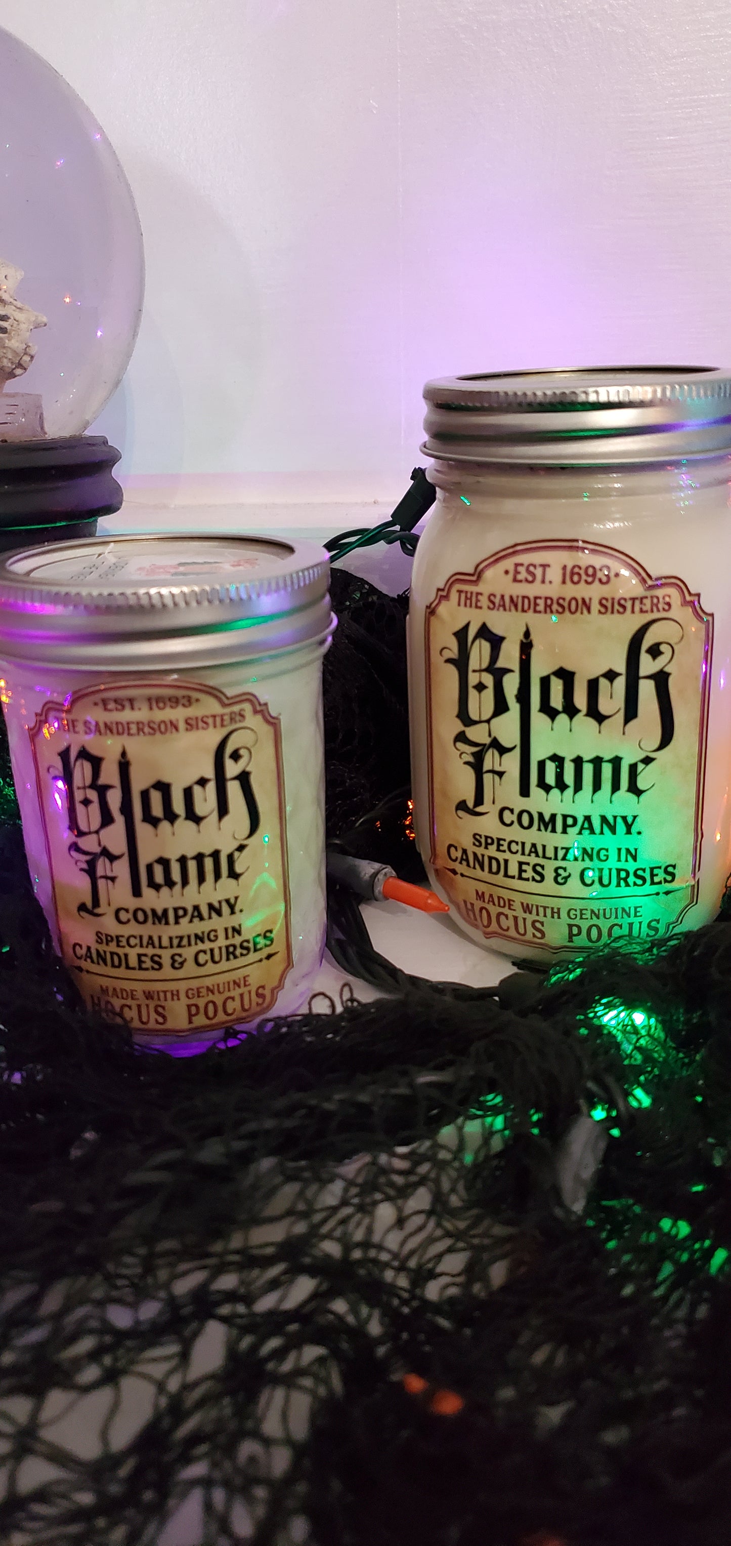 Black Flame Candle