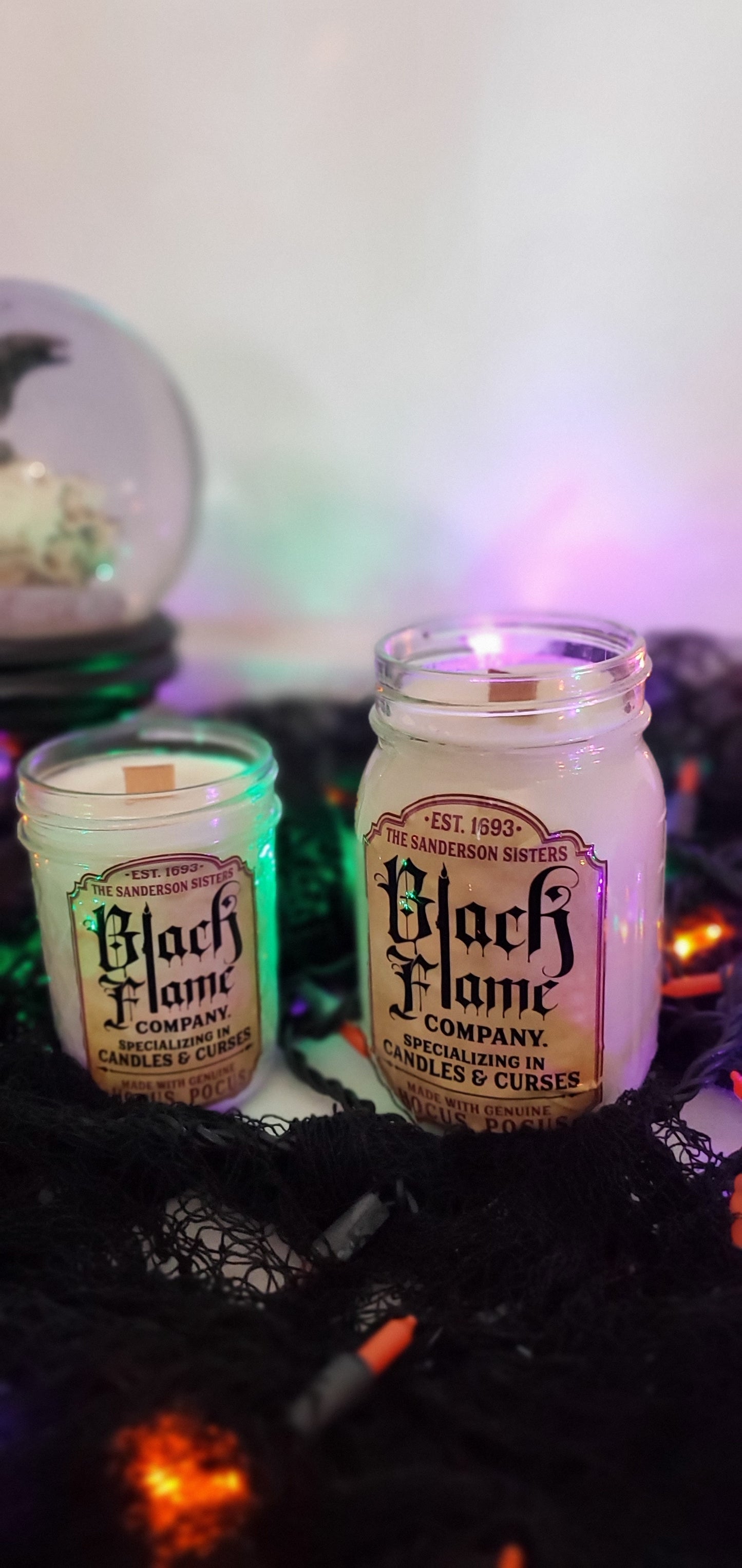 Black Flame Candle
