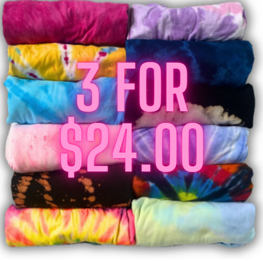 3 for 24.00 Mystery tie dye shirts
