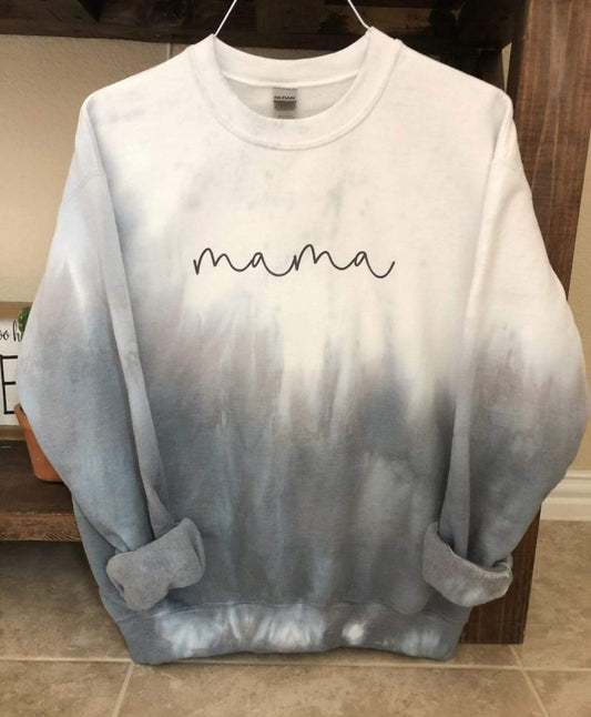 Mama Tie dye Ombre Crewneck